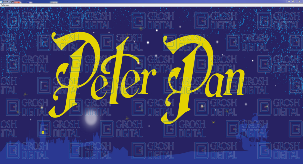Demo Preview - Peter Pan show curtain