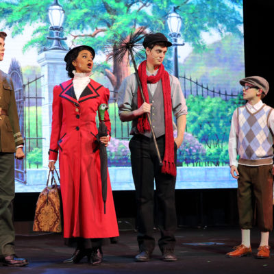 Digital projected backdrop for Mary Poppins