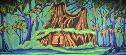 shrek swamp background
